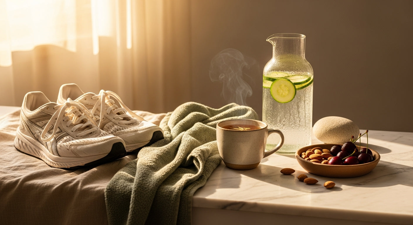 Outdoor runner at sunrise — best supplements for runners recovery and tendon support