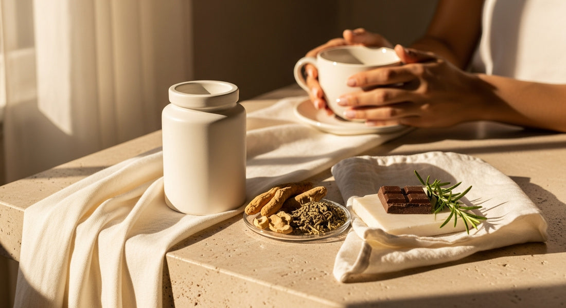 AEVORA supplements for stress eating: ashwagandha and collagen cortisol-craving protocol